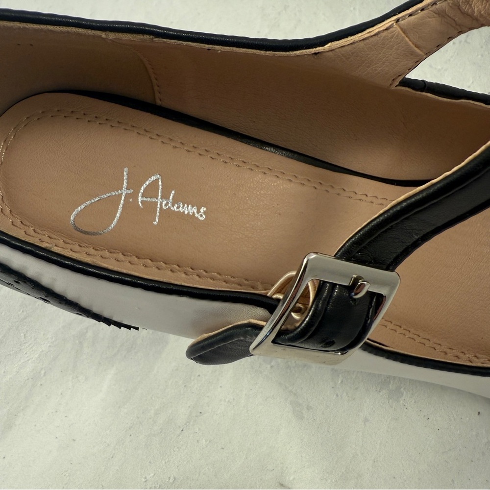 J Adams Kym Mary Jane Oxford Pumps Black and White, Vintage Inspired, Academia - Picture 7 of 11